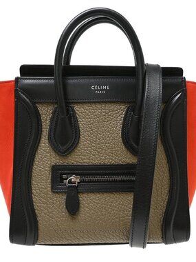 Best07 Celine Tricolor Nano Luggage 2way Tote Bag F-CU-1147 NQ09056